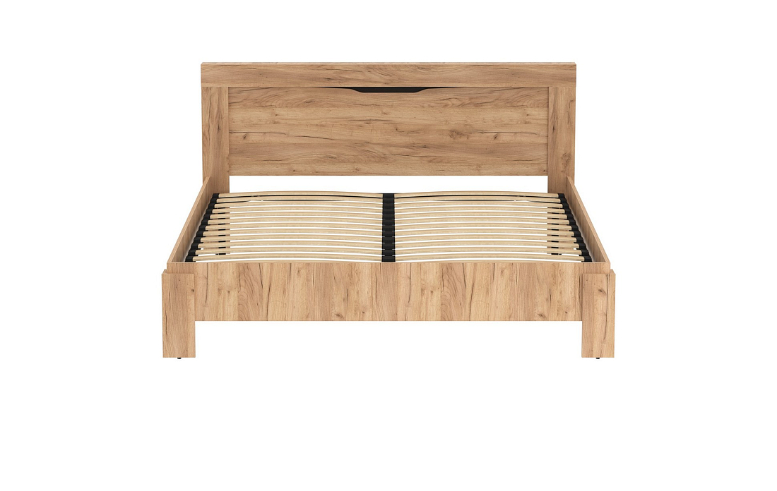 Кровать двуспальная 90.08 Флорида (ш.1600) дуб золотой/венге